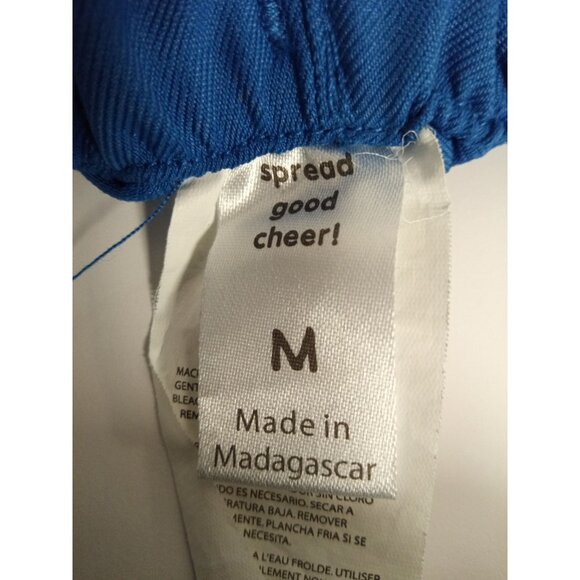 WonderWink Men's Wonder Tech Blue Clinical Scrubs Pants with Elastic Waist - Picture 3 of 4